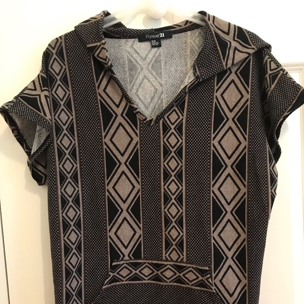 Patterned, very comfortable hoodie